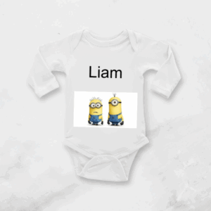 onesie white, long sleeve