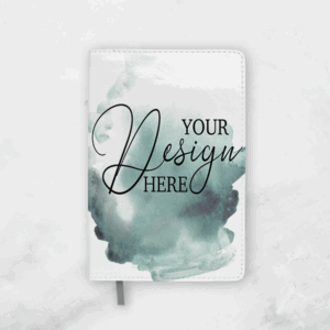 notebook, a5 white pu