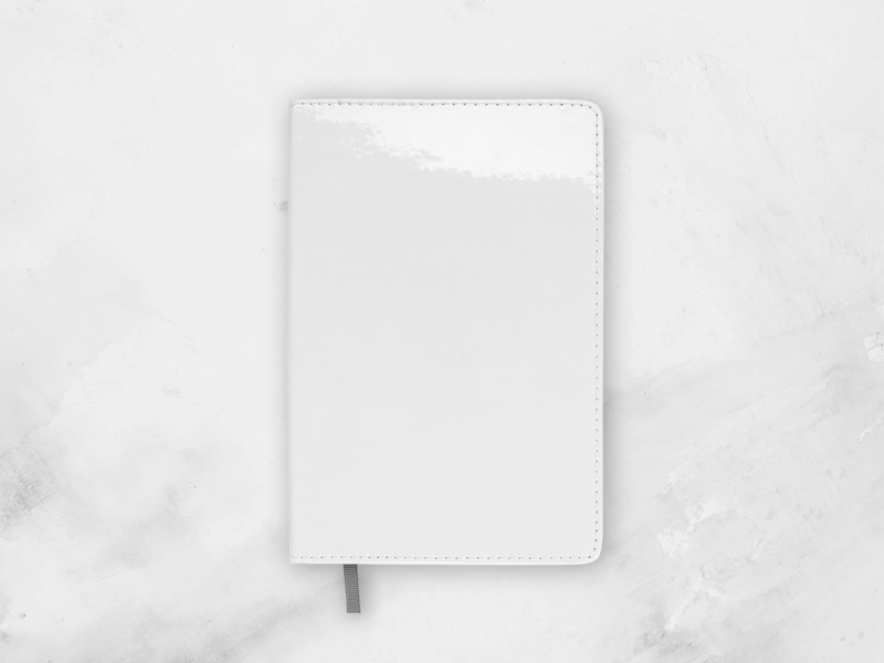 notebook, a5 white pu notebook, a5 white pu