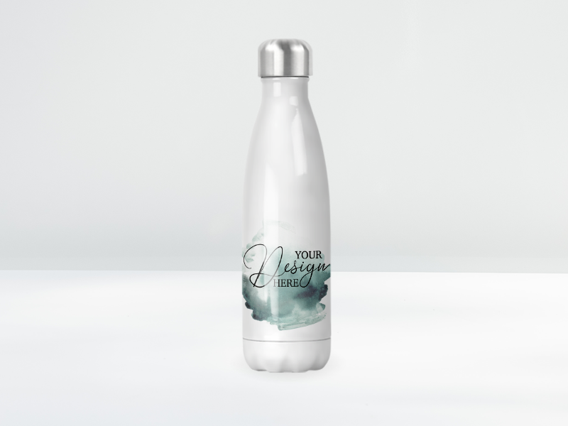 waterbottle, white waterbottle, white