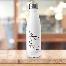 waterbottle, white waterbottle, white