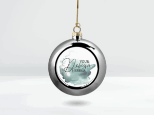 colour bauble, red (large)