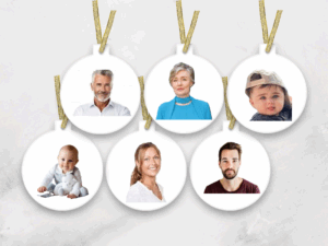 tree ornaments, 6 piece