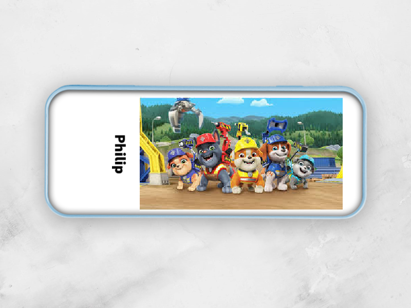 pencil tin blue pencil tin blue