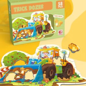 58pcs dozer puzzle. r85