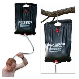 solar camping shower bag