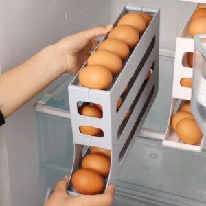 refrigerator egg storage box automatic scrolling