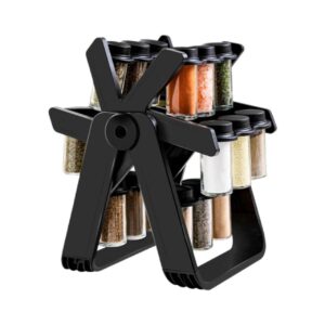 18 piece jar rotating spice rack