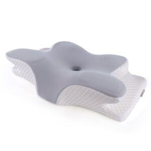 contoured memory foam pillow for neck and shoulder pain relief